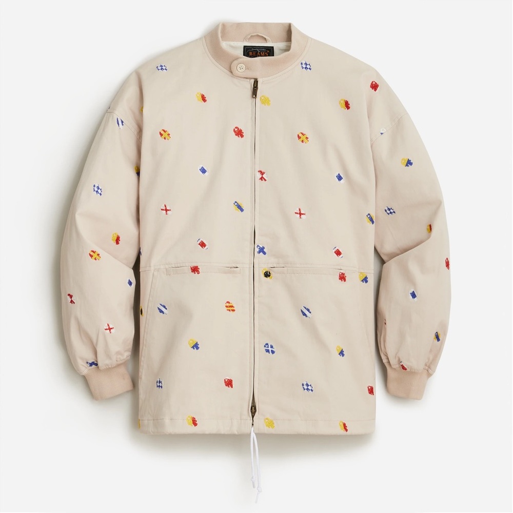 Beams Plus Nautical Embroidered Bomber Jacket